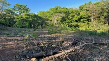 Vue du terrain de Samara, Costa Rica