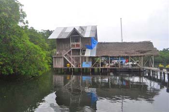 Vue de la finca de 12 has de Bocas del Toro, Panama