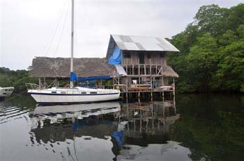 Vue de la finca de 12 has de Bocas del Toro, Panama
