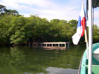 Vue de la maison de Bocas del Toro, Panama
