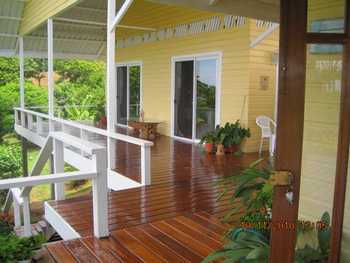Vue de la maison de Bocas del Toro, Panama