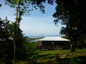 Vue des terrains de Bocas del toro, Panama