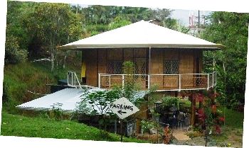 Vue de la creperie du sud du Costa Rica
