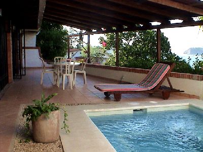 Vue de la maison de Samara, Costa Rica