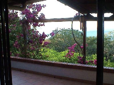 Vue de la maison de Samara, Costa Rica