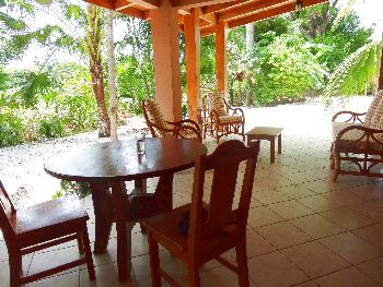 Vue de la maison de Samara, Costa Rica